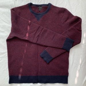 J Crew Men’s colorblock wool sweater
